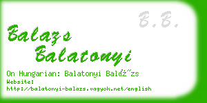 balazs balatonyi business card